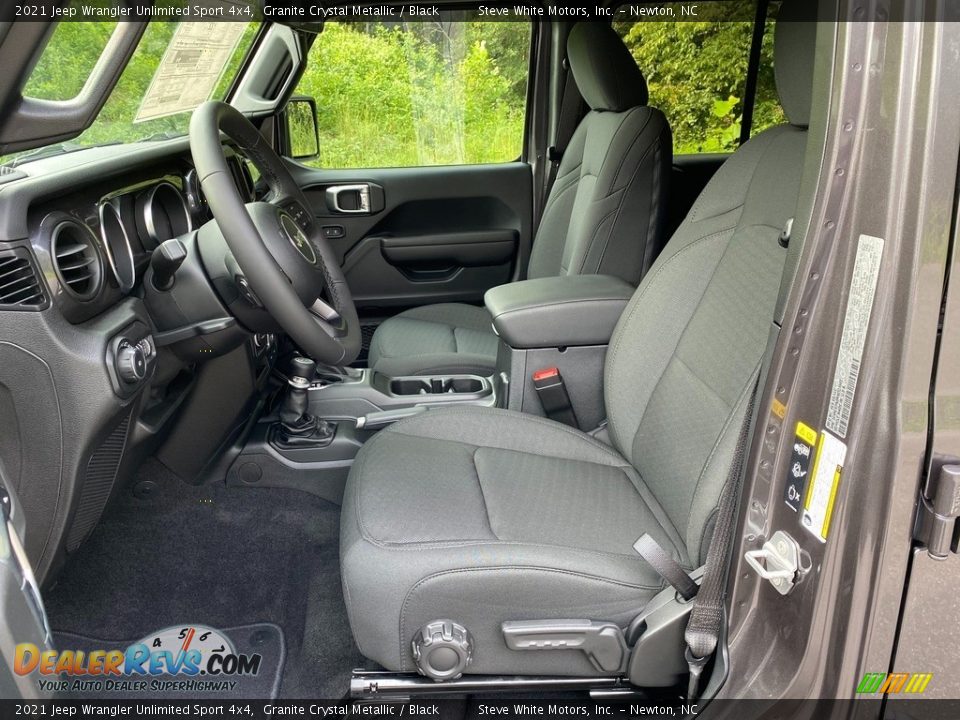 Front Seat of 2021 Jeep Wrangler Unlimited Sport 4x4 Photo #10