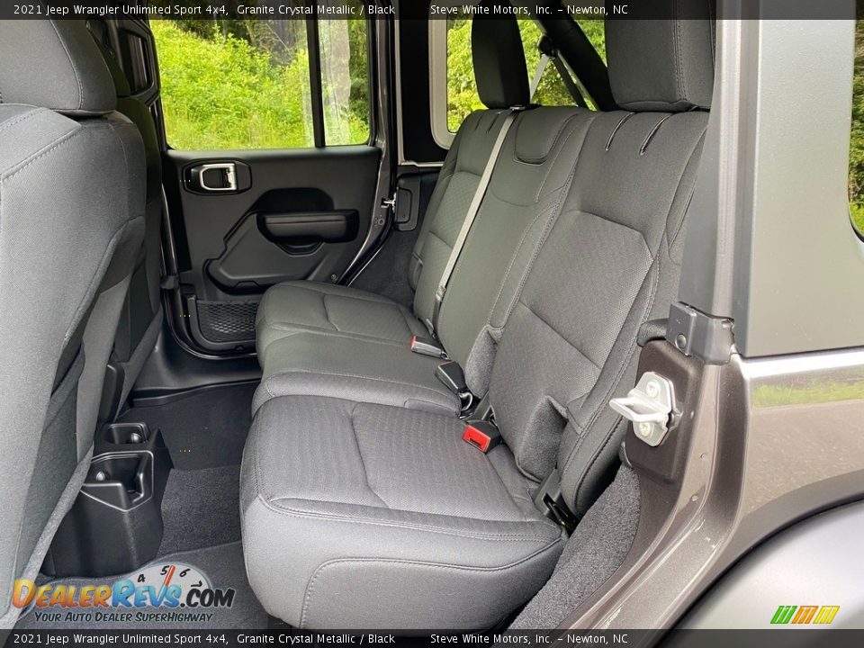Rear Seat of 2021 Jeep Wrangler Unlimited Sport 4x4 Photo #13