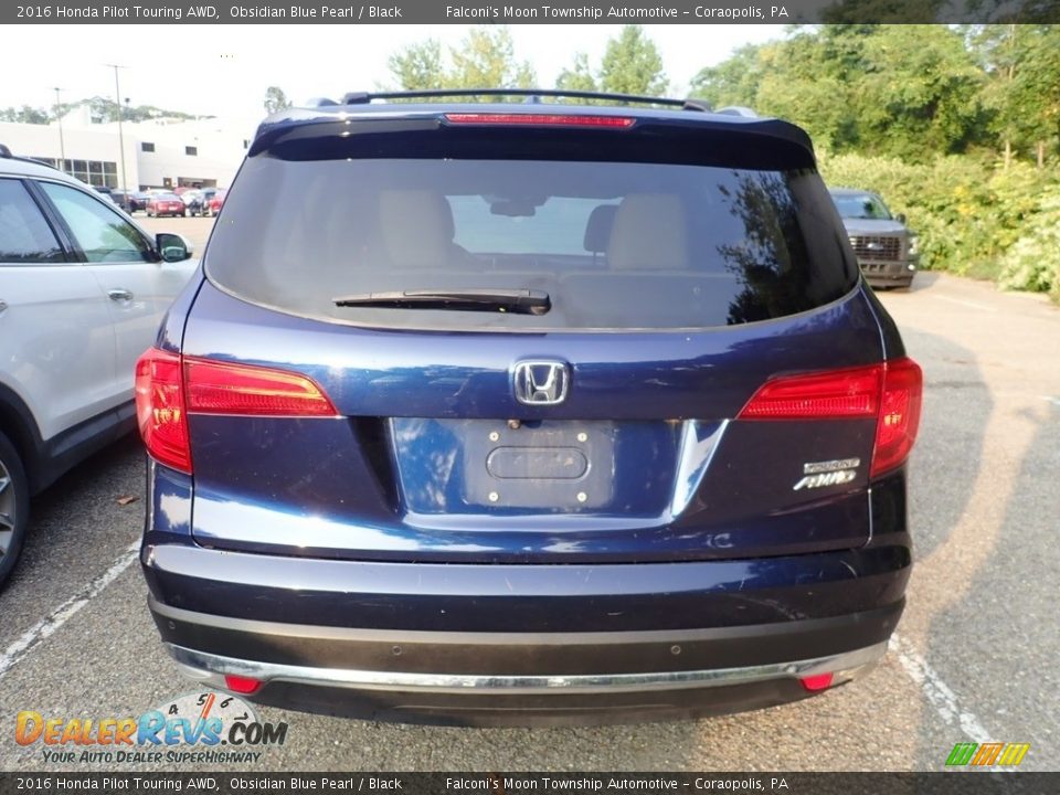 2016 Honda Pilot Touring AWD Obsidian Blue Pearl / Black Photo #3