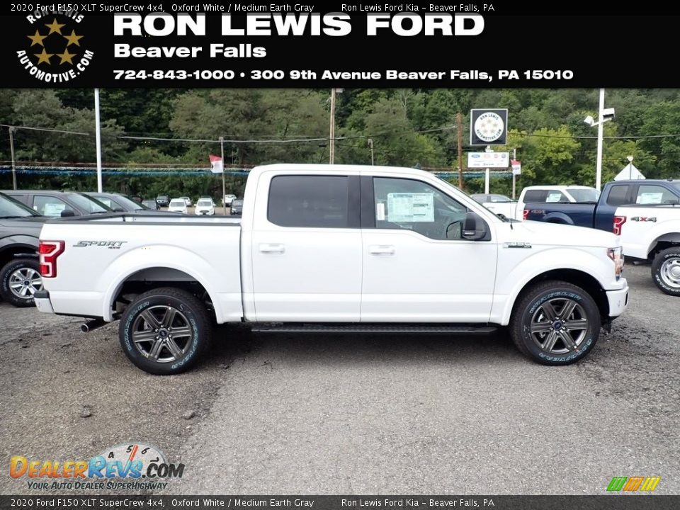 2020 Ford F150 XLT SuperCrew 4x4 Oxford White / Medium Earth Gray Photo #1