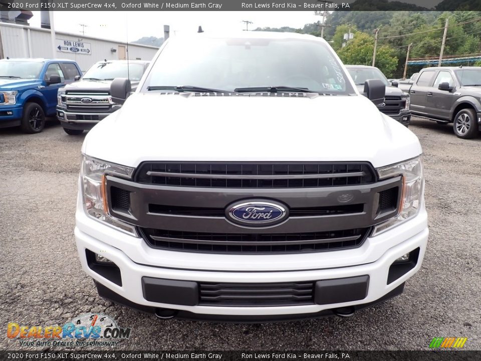 2020 Ford F150 XLT SuperCrew 4x4 Oxford White / Medium Earth Gray Photo #4