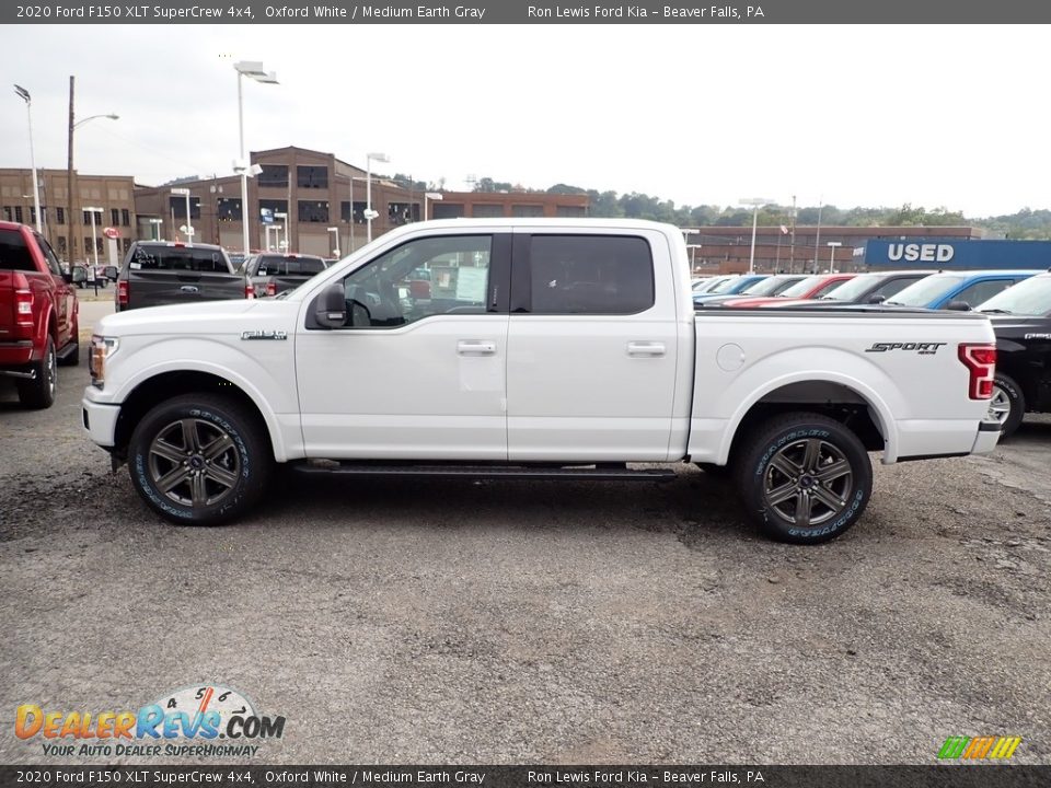 2020 Ford F150 XLT SuperCrew 4x4 Oxford White / Medium Earth Gray Photo #6