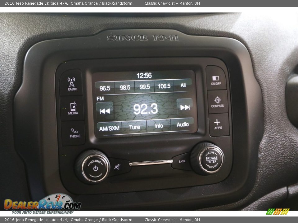Audio System of 2016 Jeep Renegade Latitude 4x4 Photo #9