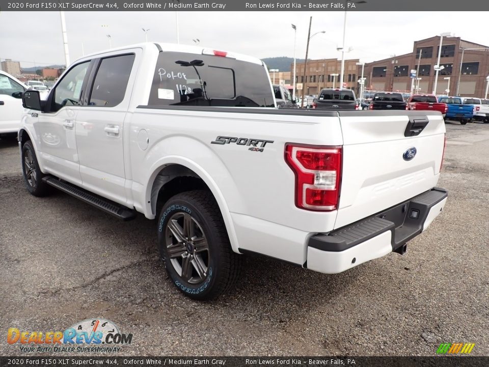 2020 Ford F150 XLT SuperCrew 4x4 Oxford White / Medium Earth Gray Photo #7