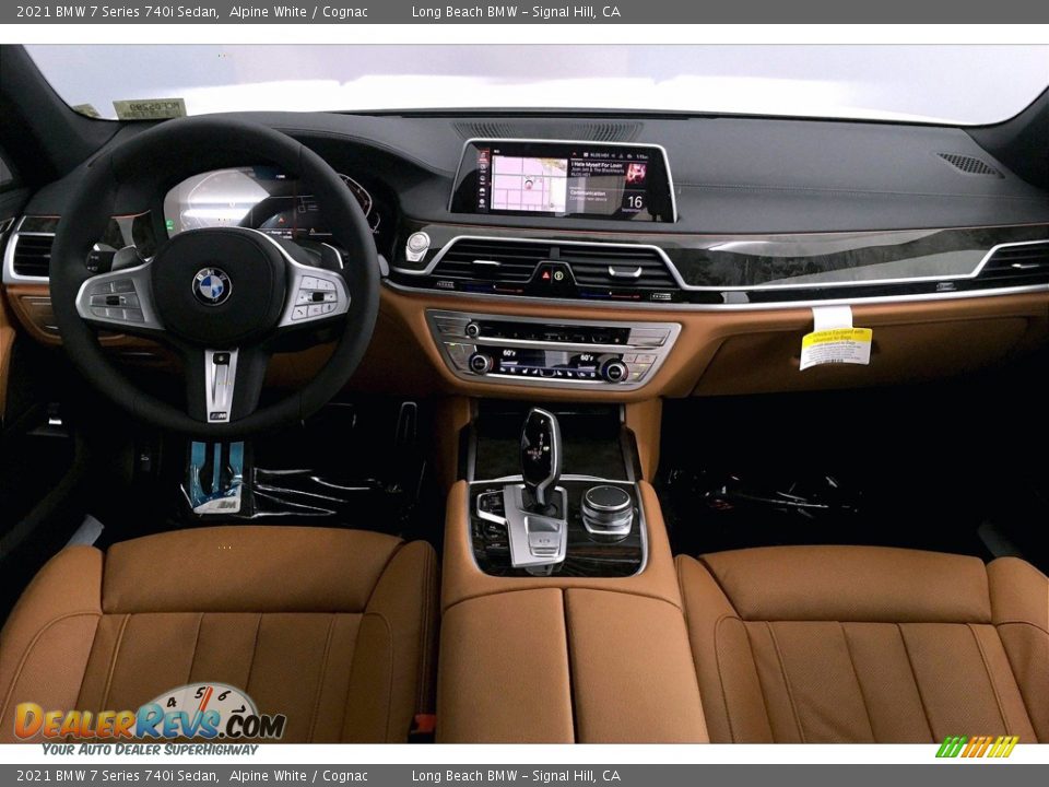 Cognac Interior - 2021 BMW 7 Series 740i Sedan Photo #5