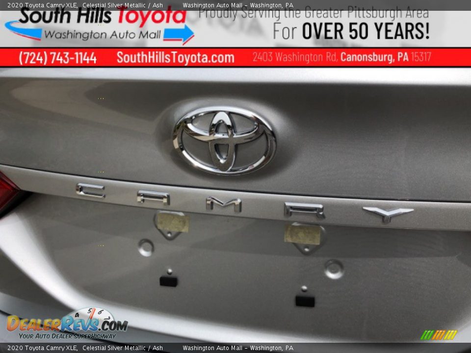 2020 Toyota Camry XLE Celestial Silver Metallic / Ash Photo #9
