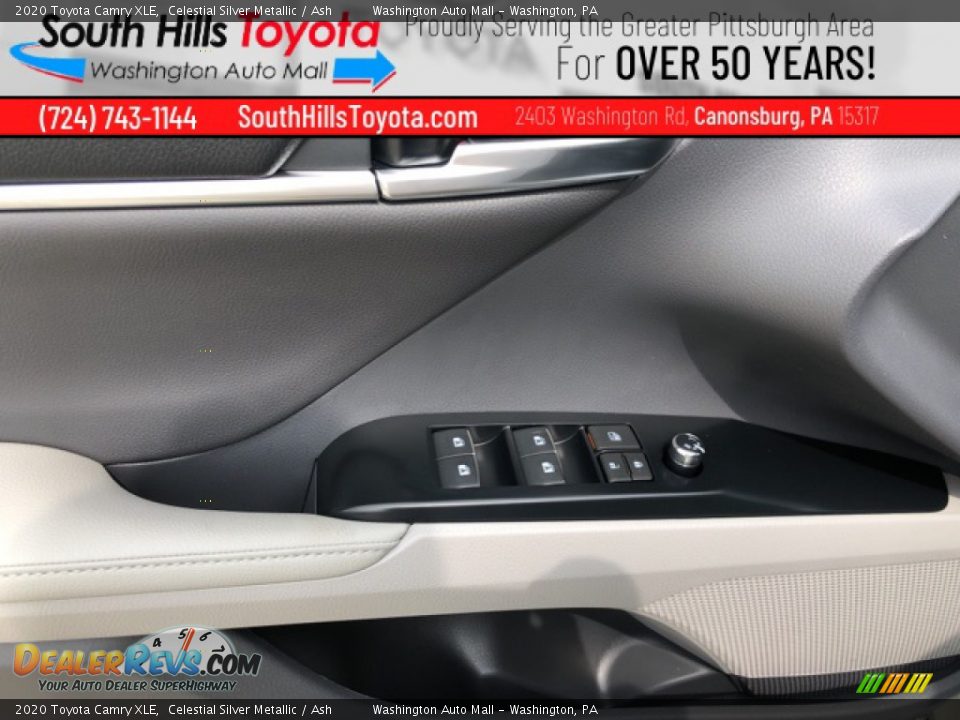 2020 Toyota Camry XLE Celestial Silver Metallic / Ash Photo #10