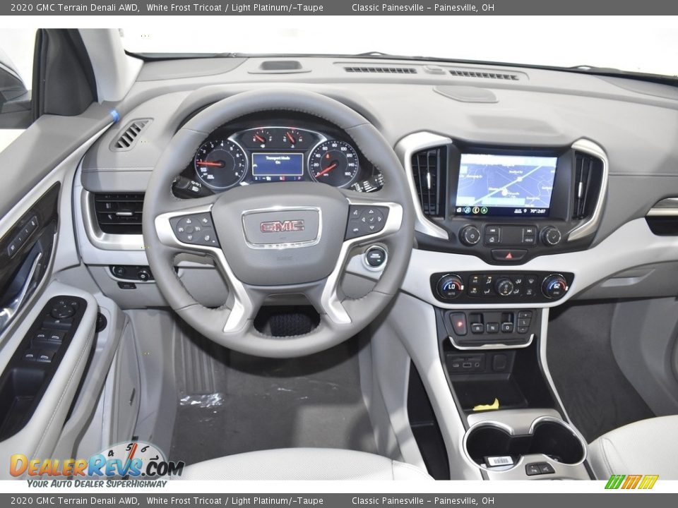 2020 GMC Terrain Denali AWD White Frost Tricoat / Light Platinum/­Taupe Photo #11