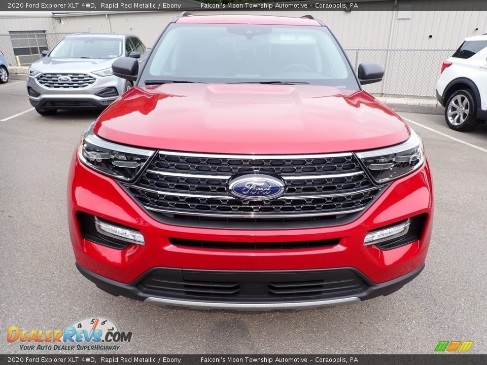 2020 Ford Explorer XLT 4WD Rapid Red Metallic / Ebony Photo #4