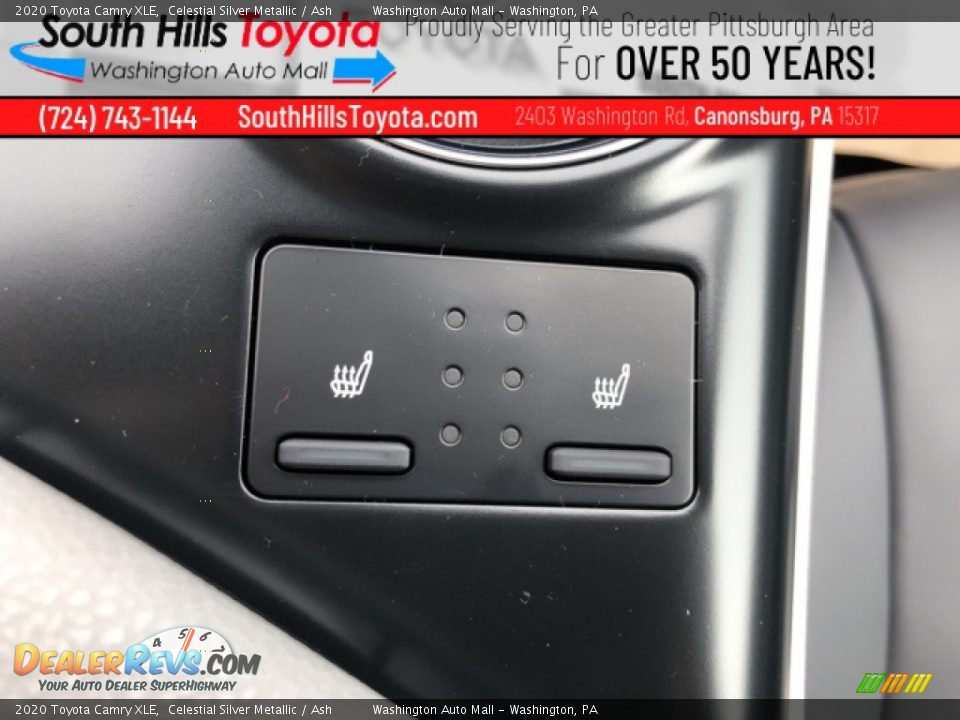 2020 Toyota Camry XLE Celestial Silver Metallic / Ash Photo #25