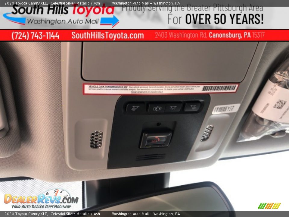 2020 Toyota Camry XLE Celestial Silver Metallic / Ash Photo #32