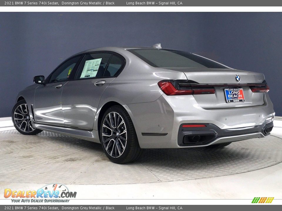 2021 BMW 7 Series 740i Sedan Donington Grey Metallic / Black Photo #3