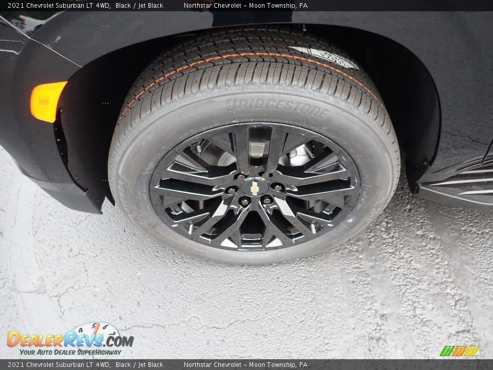 2021 Chevrolet Suburban LT 4WD Black / Jet Black Photo #2