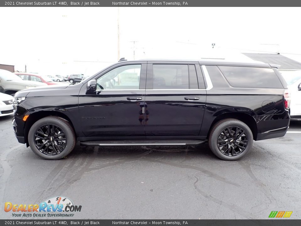 2021 Chevrolet Suburban LT 4WD Black / Jet Black Photo #3