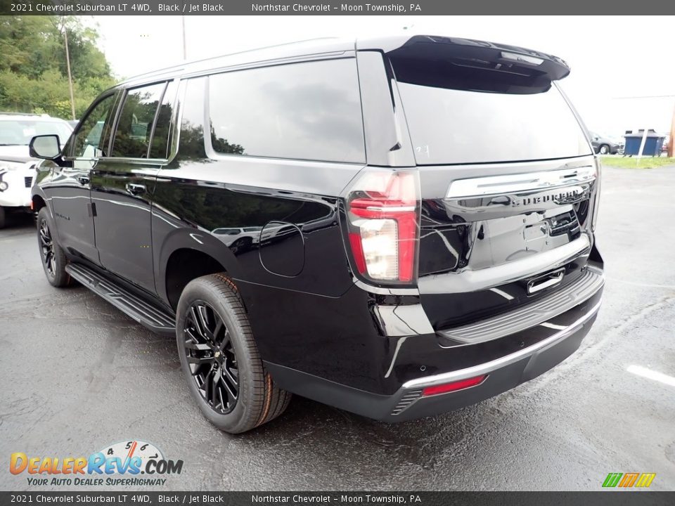 2021 Chevrolet Suburban LT 4WD Black / Jet Black Photo #4