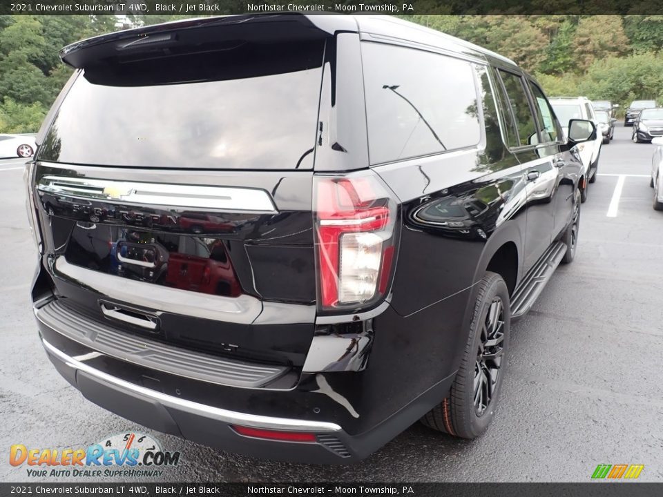 2021 Chevrolet Suburban LT 4WD Black / Jet Black Photo #6