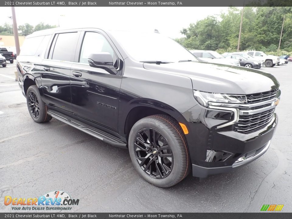 2021 Chevrolet Suburban LT 4WD Black / Jet Black Photo #8