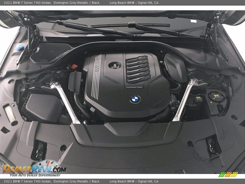 2021 BMW 7 Series 740i Sedan Donington Grey Metallic / Black Photo #10