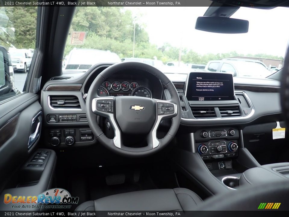 2021 Chevrolet Suburban LT 4WD Black / Jet Black Photo #14