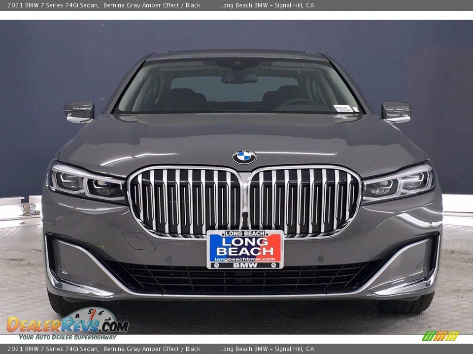 2021 BMW 7 Series 740i Sedan Bernina Gray Amber Effect / Black Photo #2