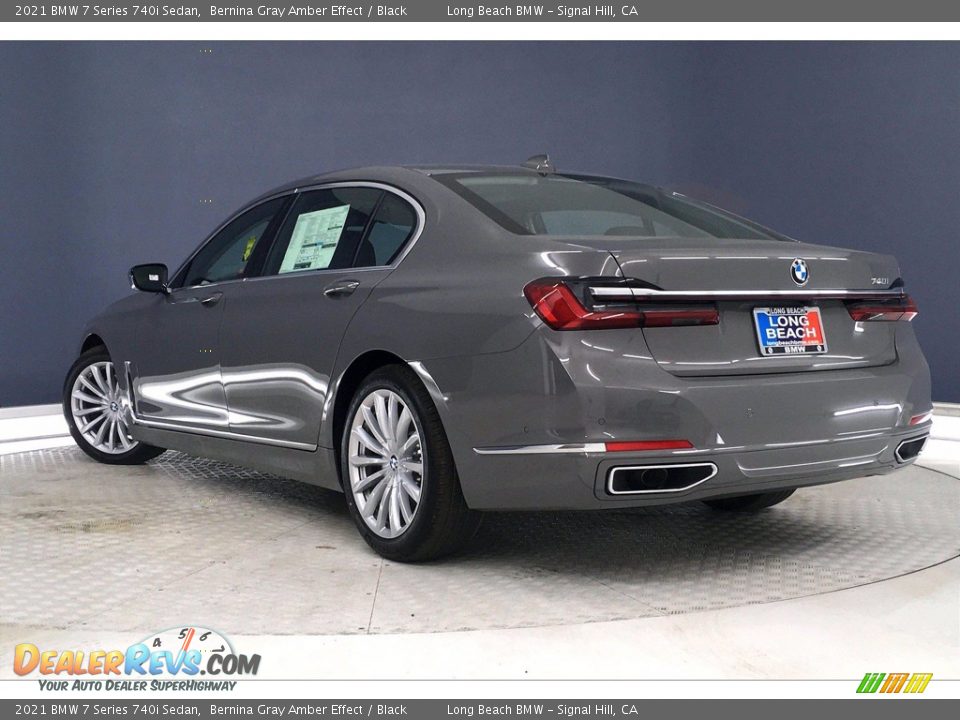 2021 BMW 7 Series 740i Sedan Bernina Gray Amber Effect / Black Photo #3