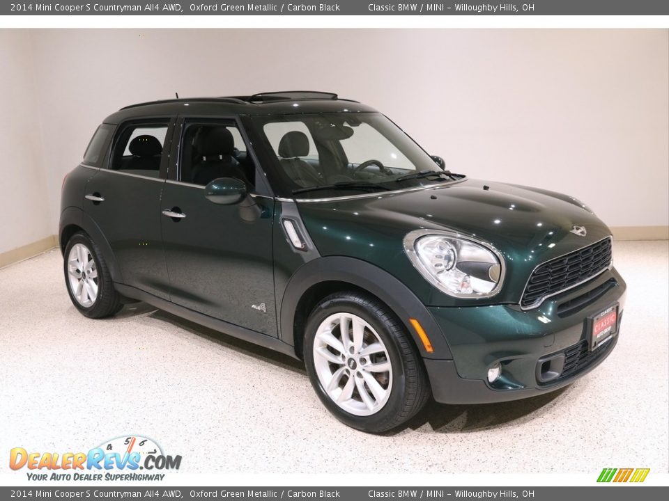 2014 Mini Cooper S Countryman All4 AWD Oxford Green Metallic / Carbon Black Photo #1
