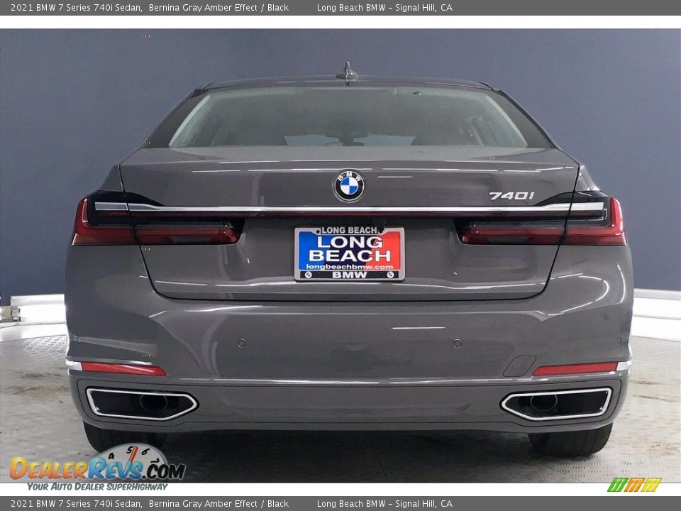 2021 BMW 7 Series 740i Sedan Bernina Gray Amber Effect / Black Photo #4