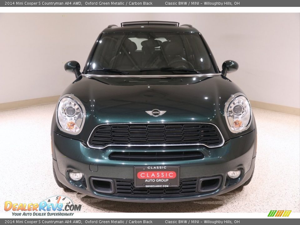 2014 Mini Cooper S Countryman All4 AWD Oxford Green Metallic / Carbon Black Photo #2