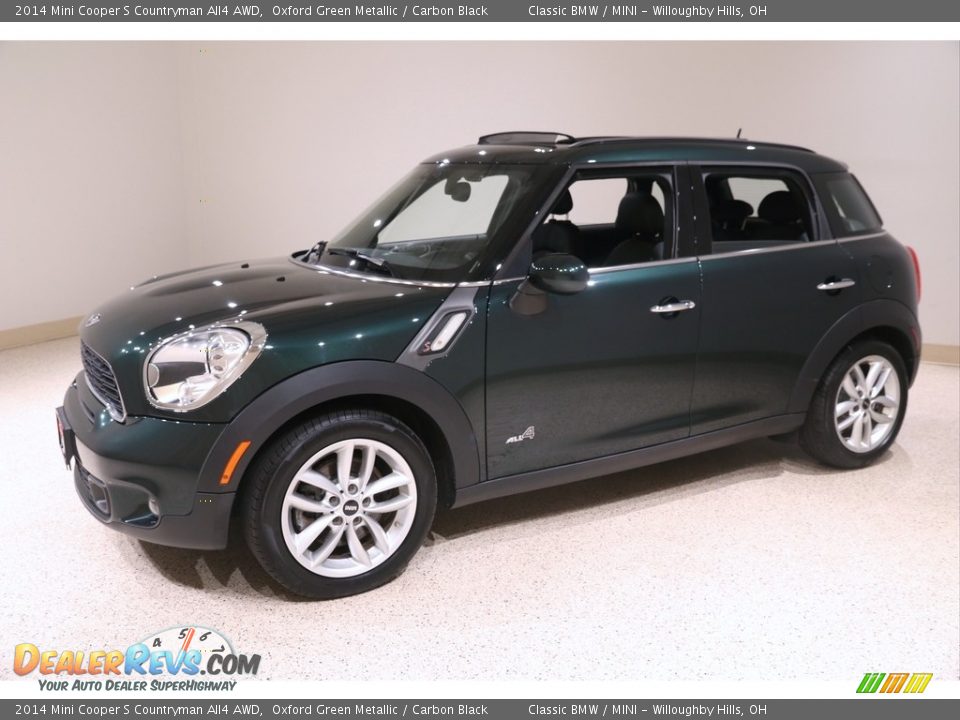 2014 Mini Cooper S Countryman All4 AWD Oxford Green Metallic / Carbon Black Photo #3