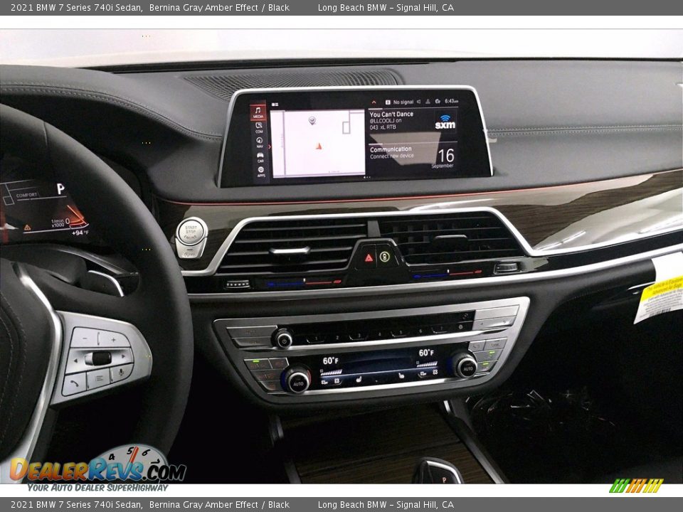 2021 BMW 7 Series 740i Sedan Bernina Gray Amber Effect / Black Photo #6