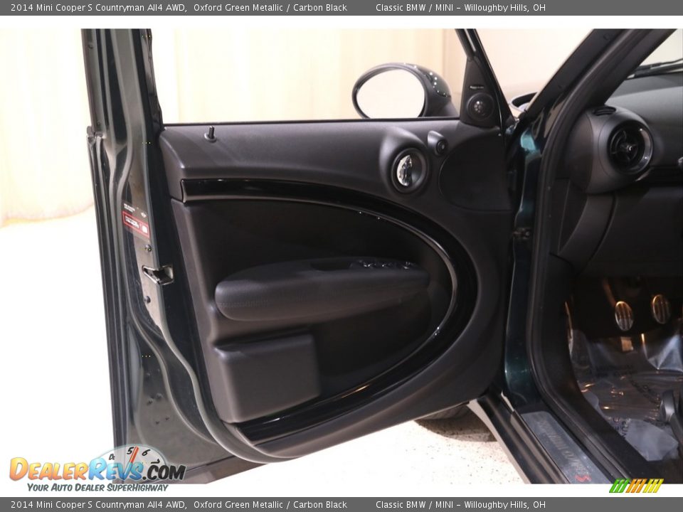 2014 Mini Cooper S Countryman All4 AWD Oxford Green Metallic / Carbon Black Photo #4