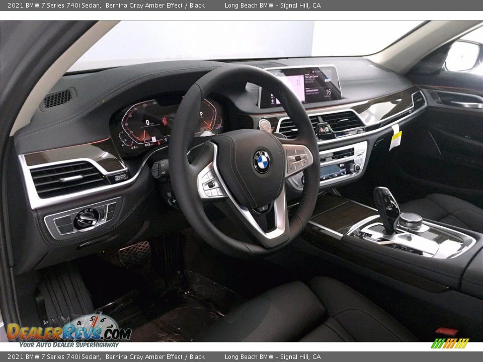 2021 BMW 7 Series 740i Sedan Bernina Gray Amber Effect / Black Photo #7