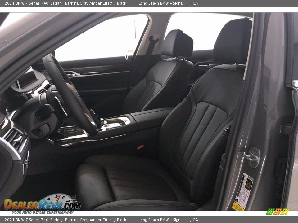 2021 BMW 7 Series 740i Sedan Bernina Gray Amber Effect / Black Photo #9