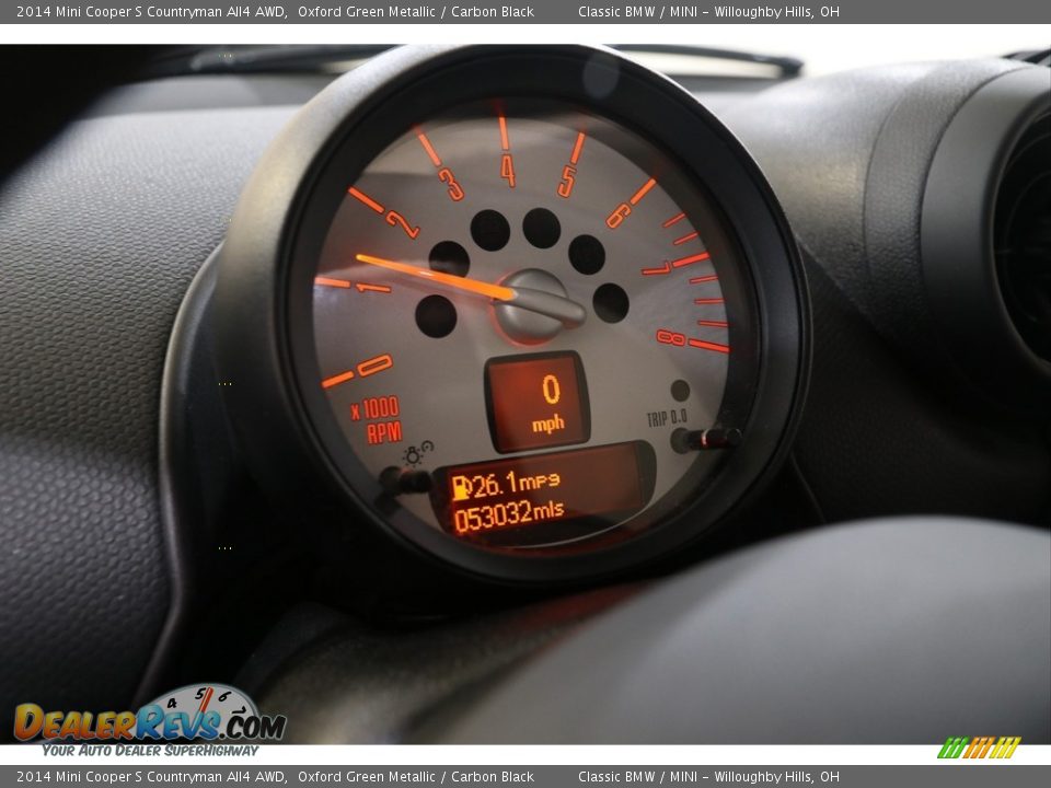 2014 Mini Cooper S Countryman All4 AWD Oxford Green Metallic / Carbon Black Photo #9