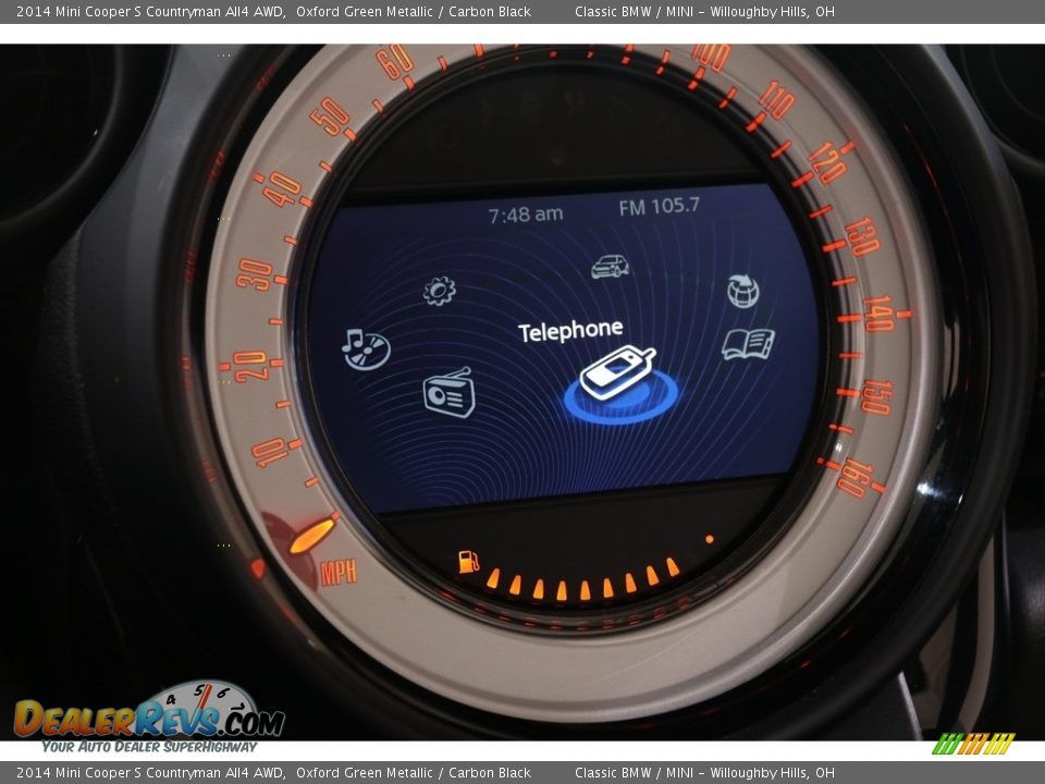 2014 Mini Cooper S Countryman All4 AWD Oxford Green Metallic / Carbon Black Photo #10