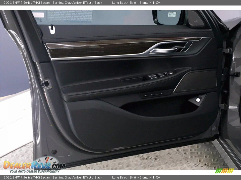 2021 BMW 7 Series 740i Sedan Bernina Gray Amber Effect / Black Photo #13