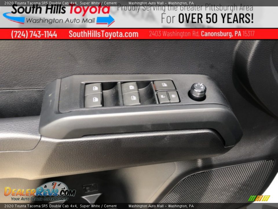 2020 Toyota Tacoma SR5 Double Cab 4x4 Super White / Cement Photo #5