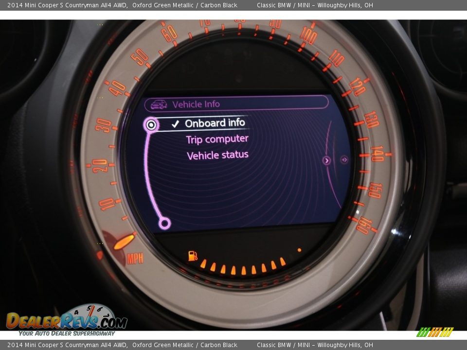 2014 Mini Cooper S Countryman All4 AWD Oxford Green Metallic / Carbon Black Photo #16