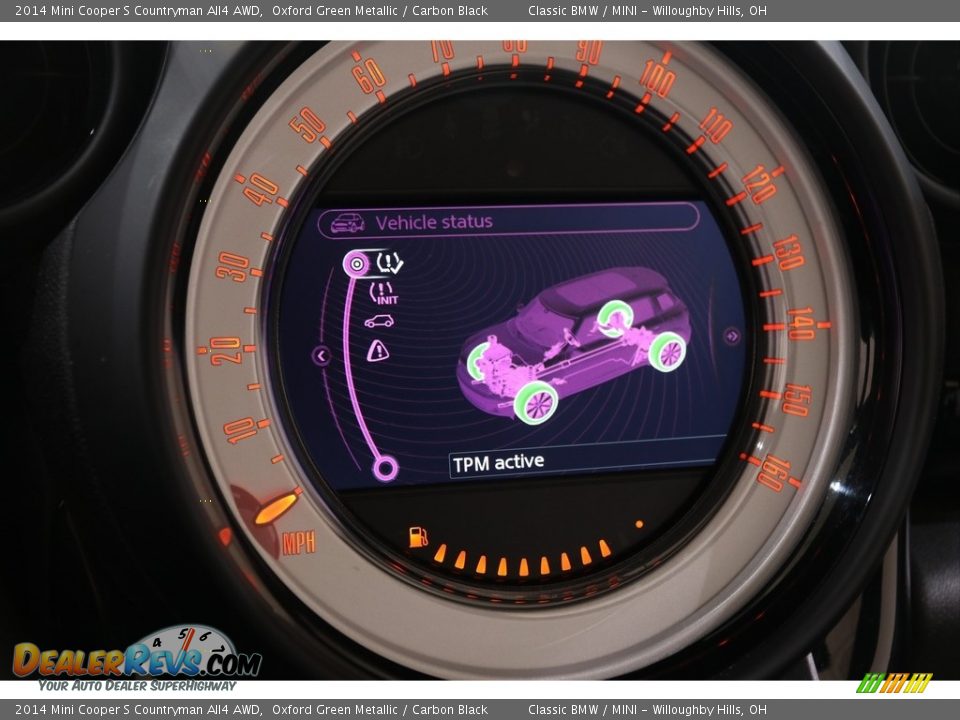 2014 Mini Cooper S Countryman All4 AWD Oxford Green Metallic / Carbon Black Photo #17