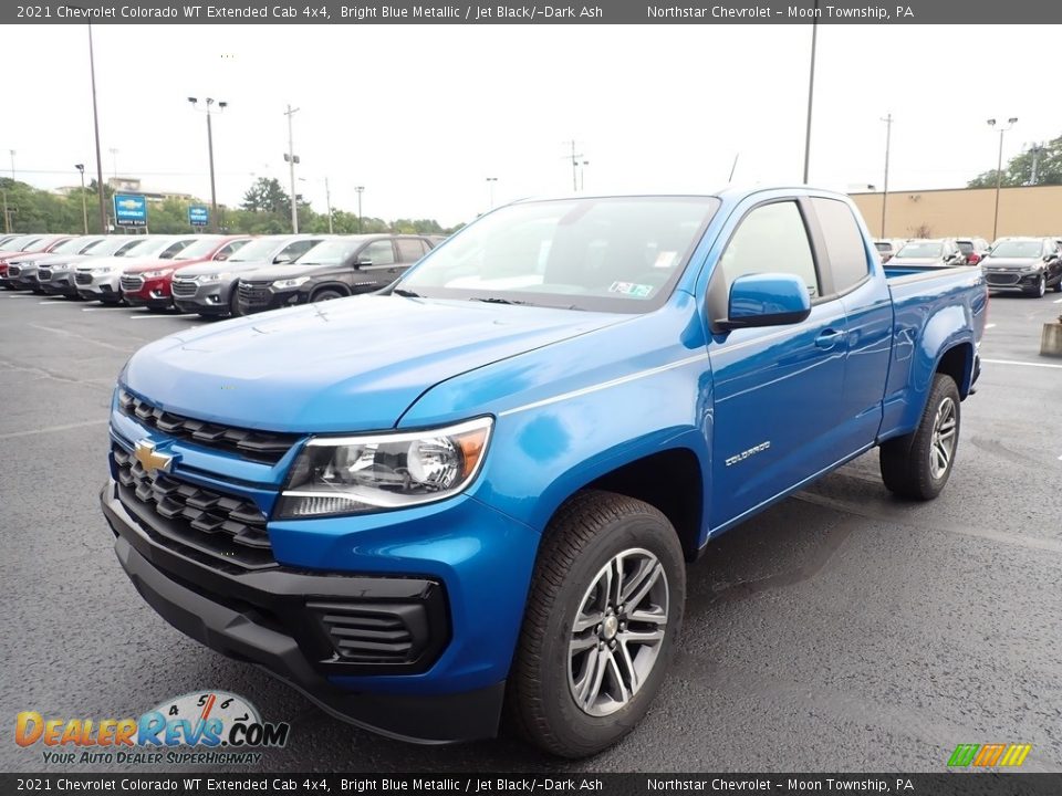 2021 Chevrolet Colorado WT Extended Cab 4x4 Bright Blue Metallic / Jet Black/­Dark Ash Photo #1
