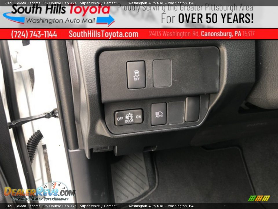 2020 Toyota Tacoma SR5 Double Cab 4x4 Super White / Cement Photo #8