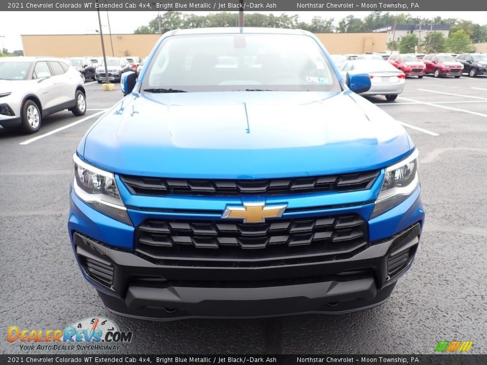 2021 Chevrolet Colorado WT Extended Cab 4x4 Bright Blue Metallic / Jet Black/­Dark Ash Photo #3