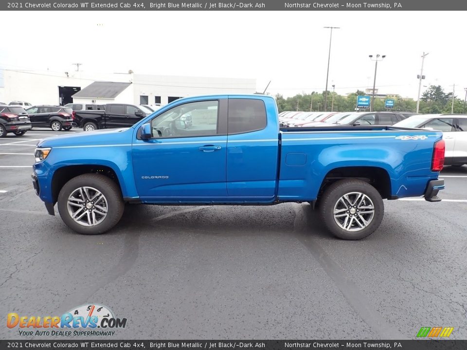 Bright Blue Metallic 2021 Chevrolet Colorado WT Extended Cab 4x4 Photo #4