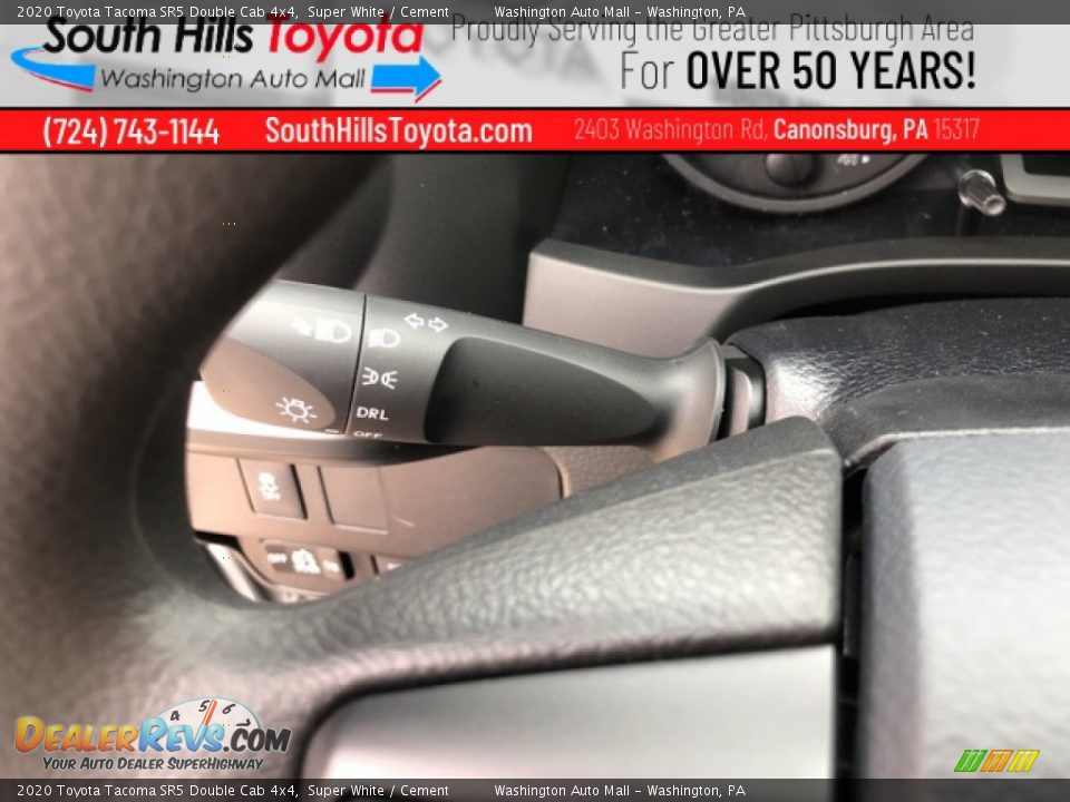 2020 Toyota Tacoma SR5 Double Cab 4x4 Super White / Cement Photo #12