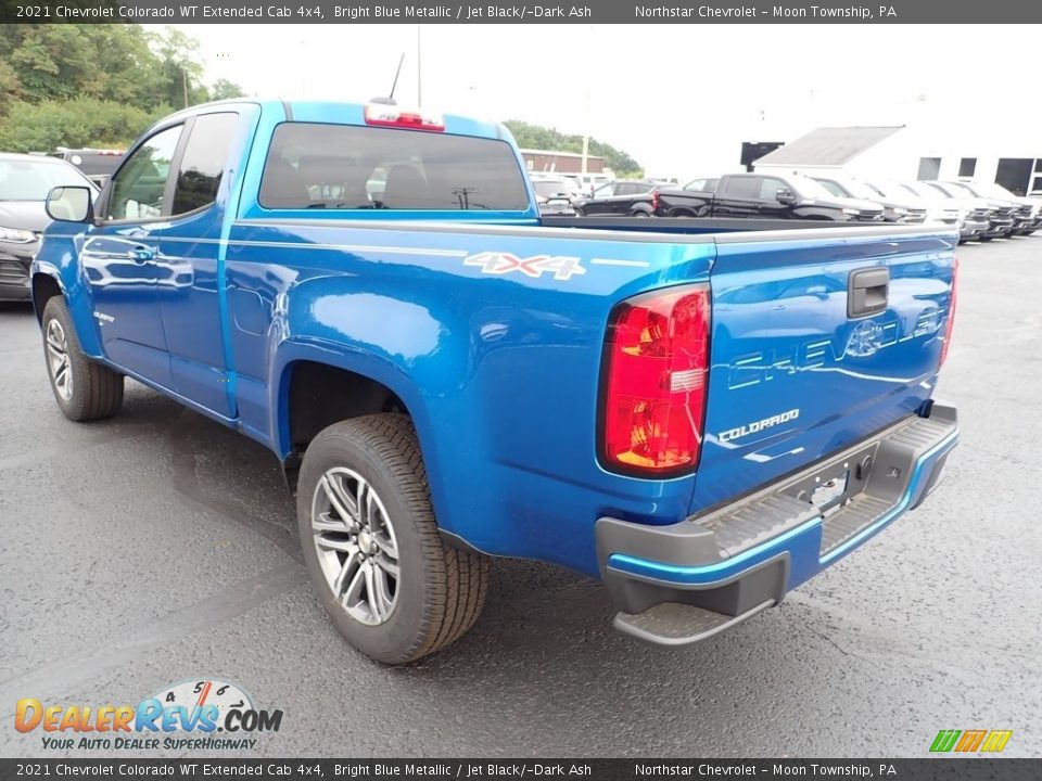 2021 Chevrolet Colorado WT Extended Cab 4x4 Bright Blue Metallic / Jet Black/­Dark Ash Photo #5