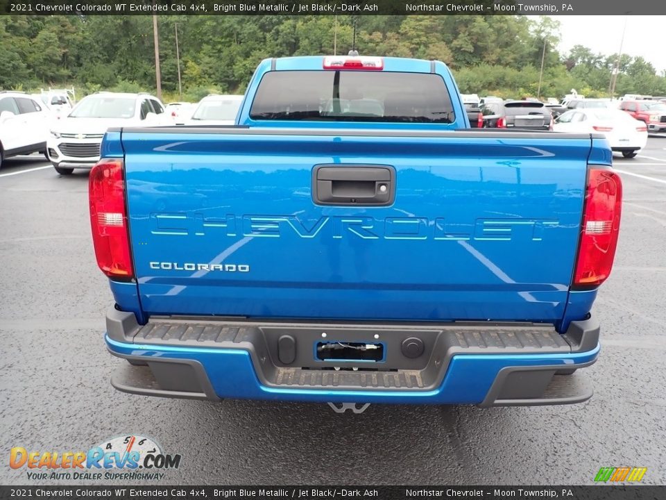 2021 Chevrolet Colorado WT Extended Cab 4x4 Bright Blue Metallic / Jet Black/­Dark Ash Photo #6