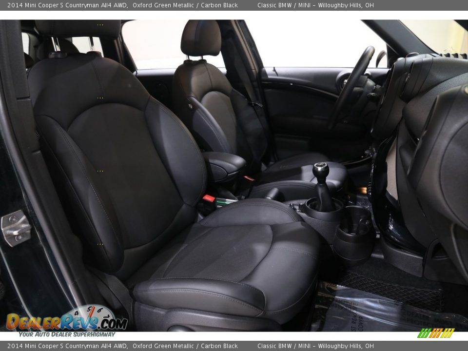 2014 Mini Cooper S Countryman All4 AWD Oxford Green Metallic / Carbon Black Photo #24