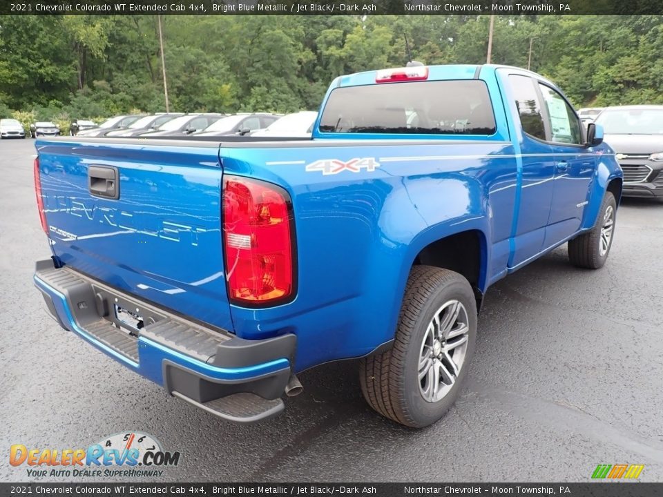 2021 Chevrolet Colorado WT Extended Cab 4x4 Bright Blue Metallic / Jet Black/­Dark Ash Photo #7