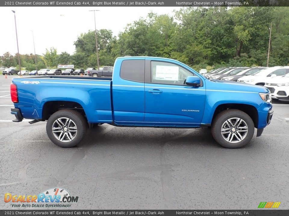 Bright Blue Metallic 2021 Chevrolet Colorado WT Extended Cab 4x4 Photo #8