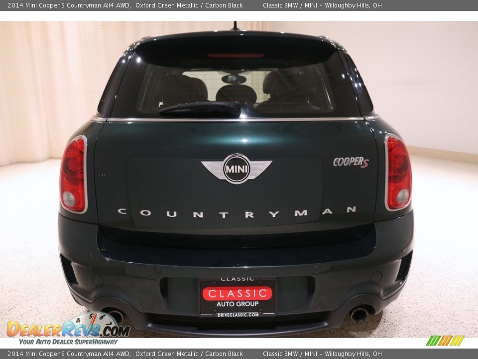 2014 Mini Cooper S Countryman All4 AWD Oxford Green Metallic / Carbon Black Photo #27